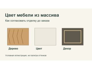 Как выбрать цвет мебели из массива и согласовать отделку